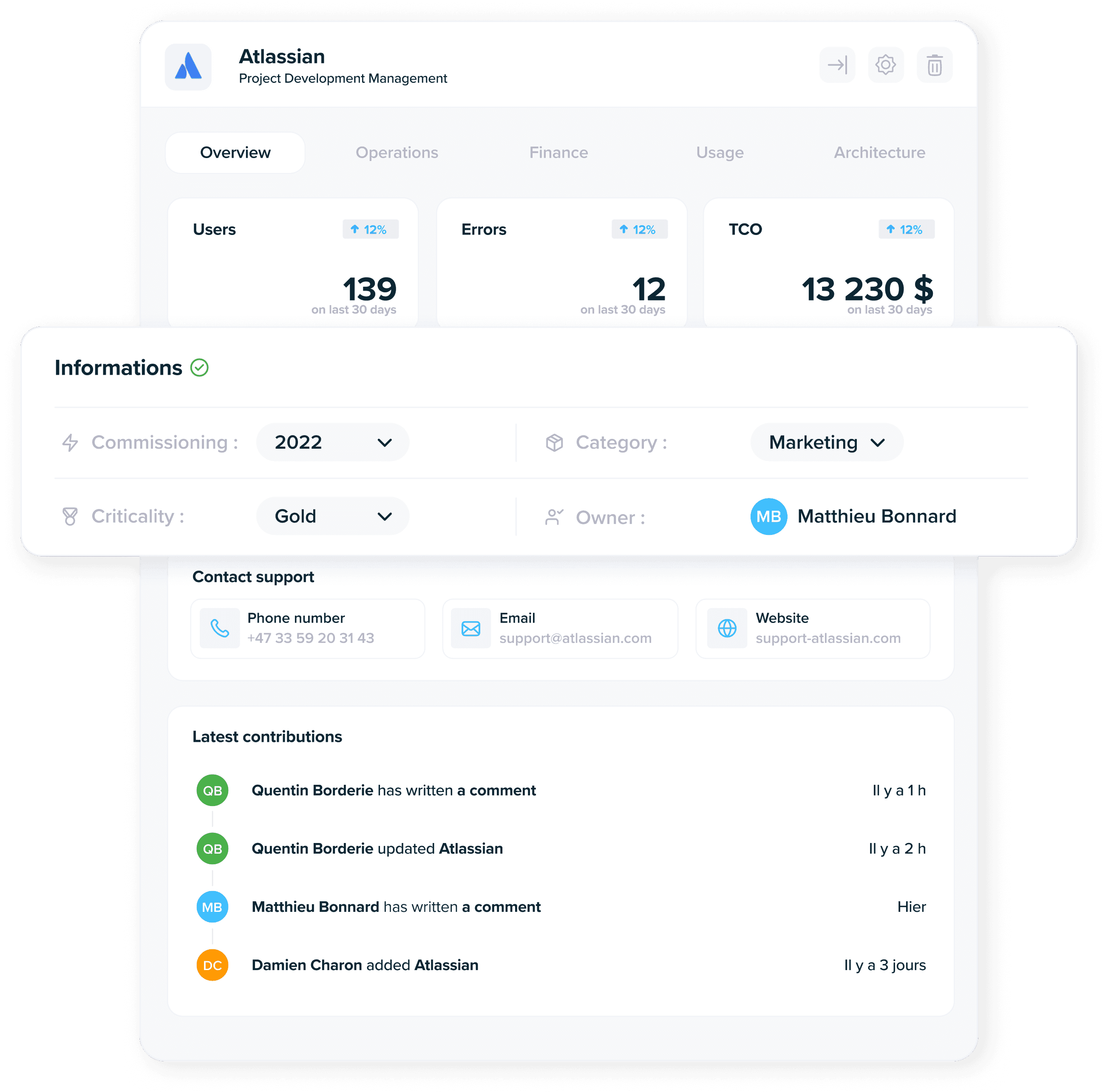 Documentation des applications